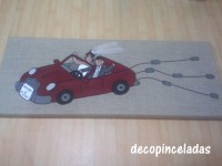 Cuadro novios 20x50cm (44,95€)